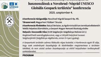 Földtudományi Konferencia a Nógrádi Geoparkban