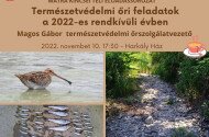 Mátra Kincsei téli előadássorozat - ​Természetvédelmi őri feladatok a 2022-es rendkívüli évben